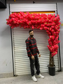 اجرای درختچه مصنوعی شکوفه مدل ال